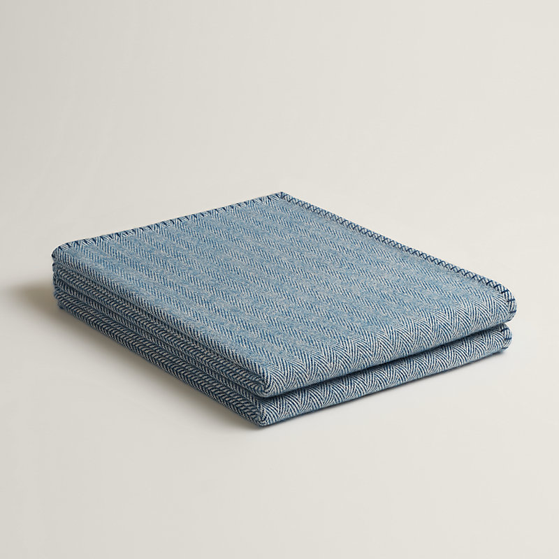 Swing blanket - Blue | Hermès USA